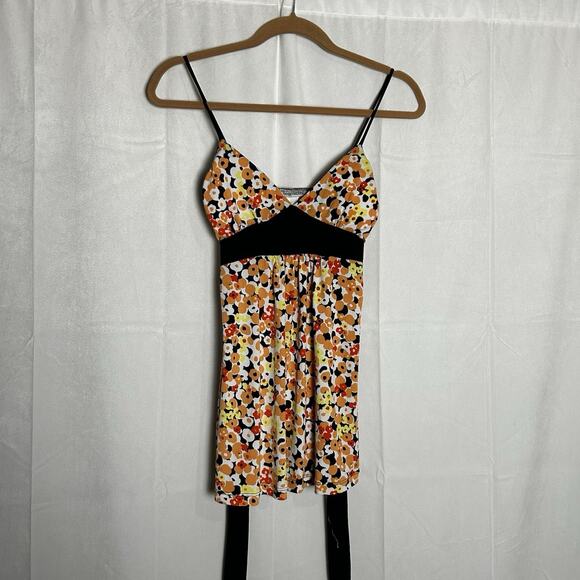 Vintage Body Central Floral Print Poppy Y2K Tank Top Size Small - Picture 2 of 3